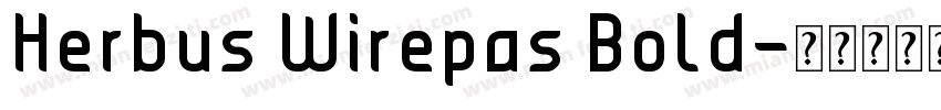 Herbus Wirepas Bold字体转换